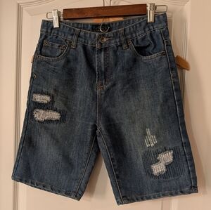 Lucky Brand9 Boys Distressed Blue Jean Shorts